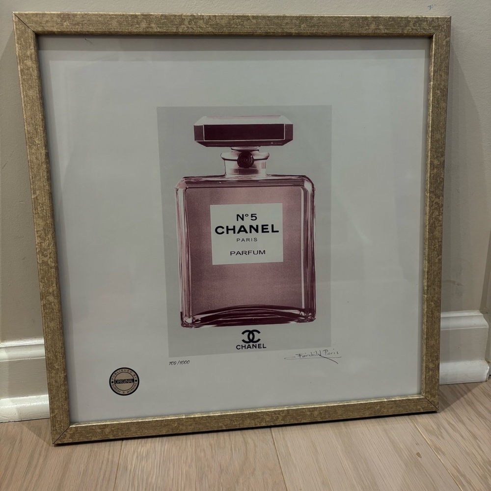 Sunday B Morning Chanel No 5 Parfum‎ Limited Edition Fairchild Paris Signed Art